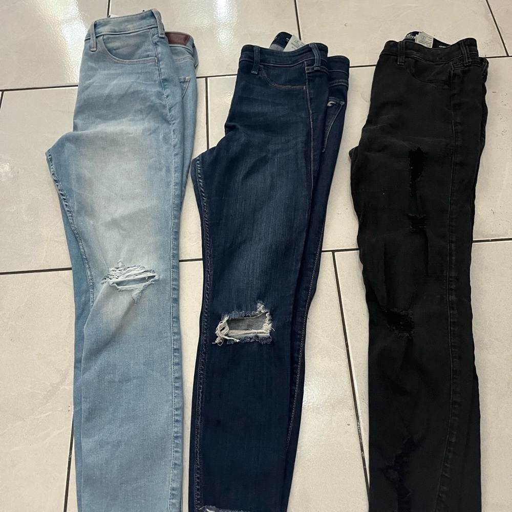 Distressed Hollister jeans Bundle 29(R) NWT
